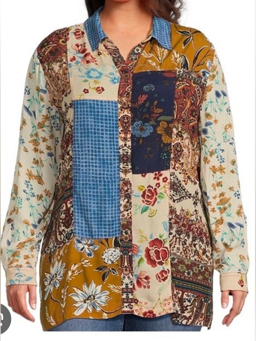 John Mark Artsy Boho Blouse